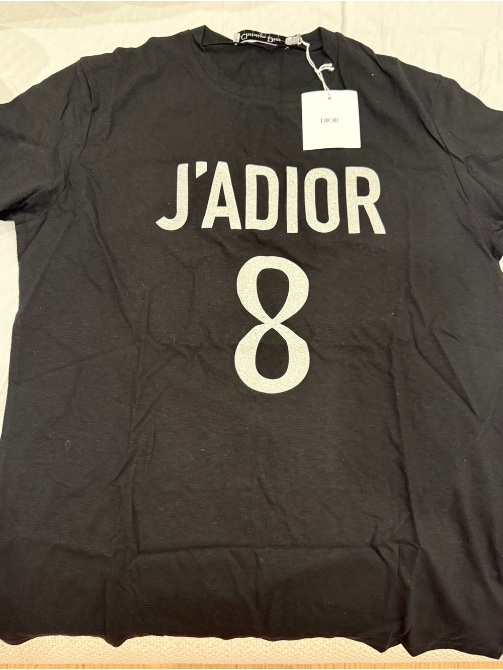 Dior Black Tee with J'ADIOR 8 Graphic - Picture 3 of 4